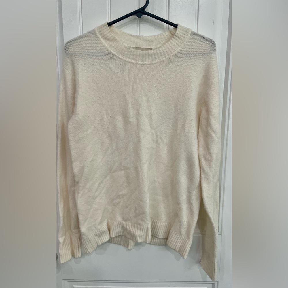 Cream Knit Sweater by Loft